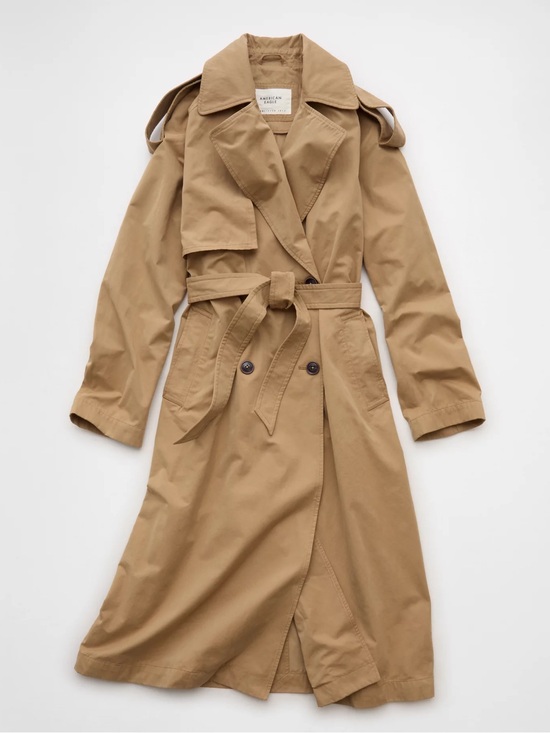American Eagle Outfitters Jackets & Blazers - American Eagle Outfitters Tan Trench Coat with Belt